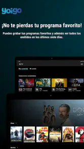 Yoigo TV screenshot