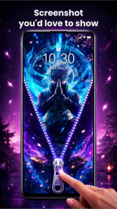 Zipper Lock Screen Customizer screenshot