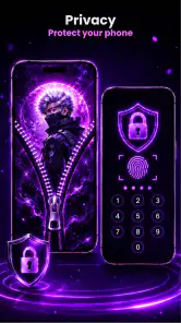 Zipper Lock Screen Customizer screenshot
