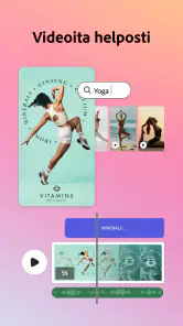 Adobe Express: AI-kuva, video screenshot