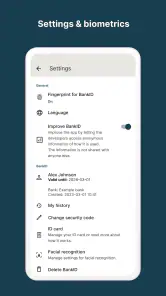 BankID security app screenshot