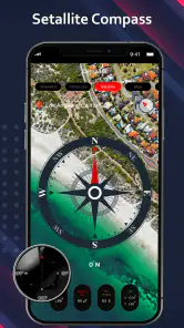 Digitaalinen kompassi sovellus screenshot