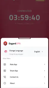 Esgard VPN screenshot