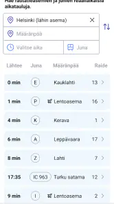 Fintraffic Mobiili screenshot