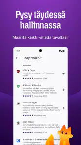 Firefox yksityinen selain screenshot