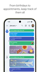 Google Kalenteri screenshot