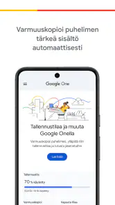 Google One screenshot