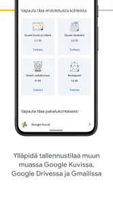 Google One screenshot