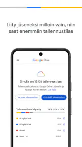 Google One screenshot