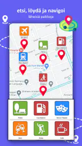 GPS navigointi,kartat suuntiin screenshot
