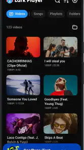 Lark Player:musiikkisoitin MP3 screenshot