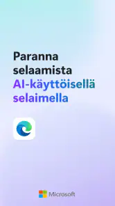 Microsoft Edge: AI-selain screenshot
