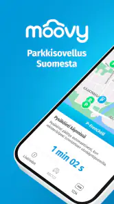 Moovy, parkkisovellus Suomesta screenshot