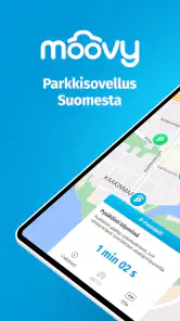 Moovy, parkkisovellus Suomesta screenshot