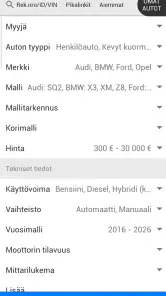 Nettiauto screenshot