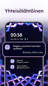 Niagara Launcher tuore/siisti screenshot