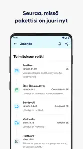 PostNord screenshot