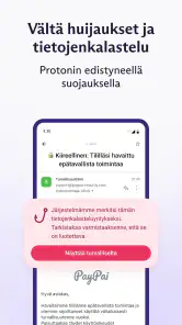 Proton Mail salattu sähköposti screenshot