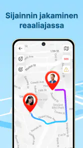 Puhelinpaikannin – GPS screenshot