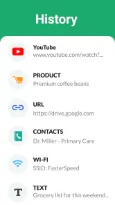 QR-skanneri, Viivakoodilukija screenshot
