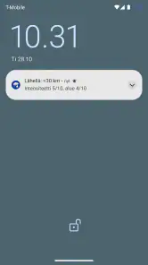 Rain Alarm (Sadehälytin) screenshot
