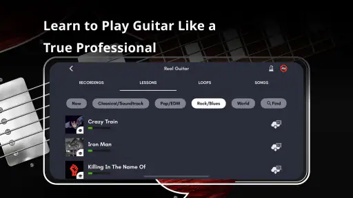 Real Guitar: sähkökitara screenshot