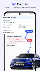RTO Vehicle Information screenshot