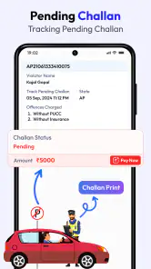RTO Vehicle Information screenshot