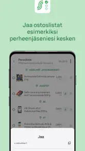 S-ostoslista screenshot