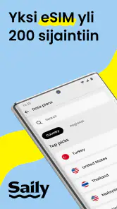 Saily eSIM – käytä internetiä screenshot