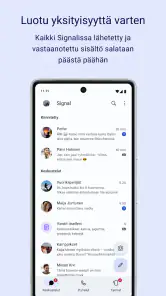 Signal – yksityistä viestintää screenshot