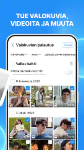 Tiedostojen Palautus screenshot