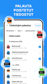 Tiedostojen Palautus screenshot