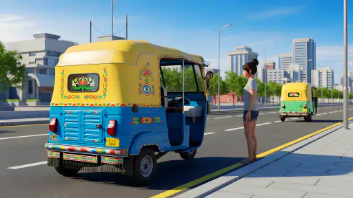 Tuk Tuk Rickshaw Ev Auto Game screenshot