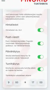 Tuntihinta screenshot