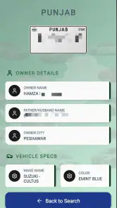 Vehicle Verification Online screenshot