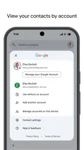 Yhteystiedot screenshot