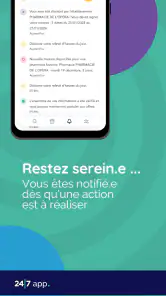 24/7 app. pour les remplaçants screenshot