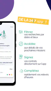 24/7 app. pour les remplaçants screenshot