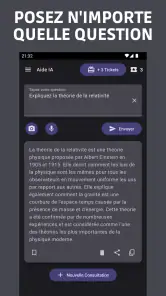 Aide IA : Application d'étude screenshot