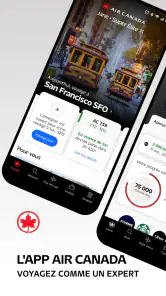 Air Canada + Aéroplan screenshot
