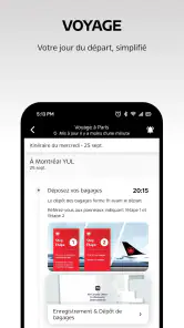 Air Canada + Aéroplan screenshot