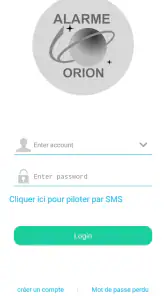 ALARME ORION IP2 screenshot