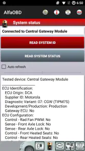 AlfaOBD screenshot