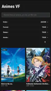 Animés et Manga streaming screenshot