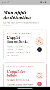 App du Détective : comprendre screenshot