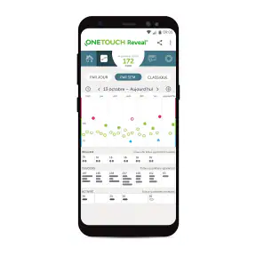 ​Appli OneTouch Reveal® screenshot