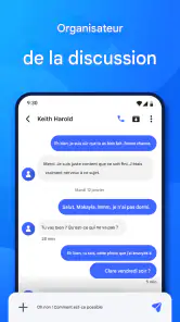 Application de messagerie SMS screenshot