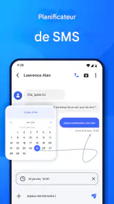 Application de messagerie SMS screenshot