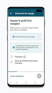 ArriveCAN screenshot